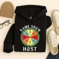 Game Show Host Trivia Board Game Night Questions Vintage Hoodie