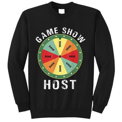 Game Show Host Trivia Board Game Night Questions Vintage Sweatshirt