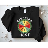 Game Show Host Trivia Board Game Night Questions Vintage Sweatshirt