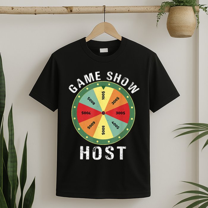 Game Show Host Trivia Board Game Night Questions Vintage T-Shirt