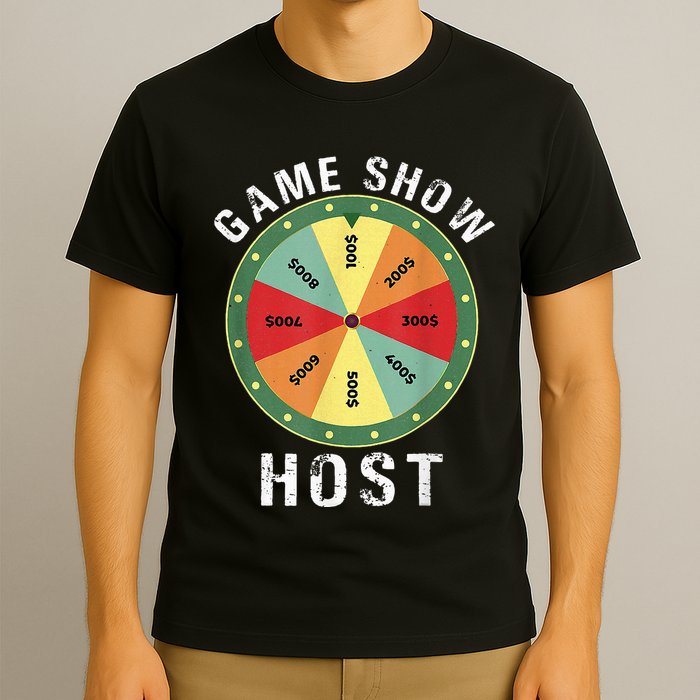 Game Show Host Trivia Board Game Night Questions Vintage T-Shirt