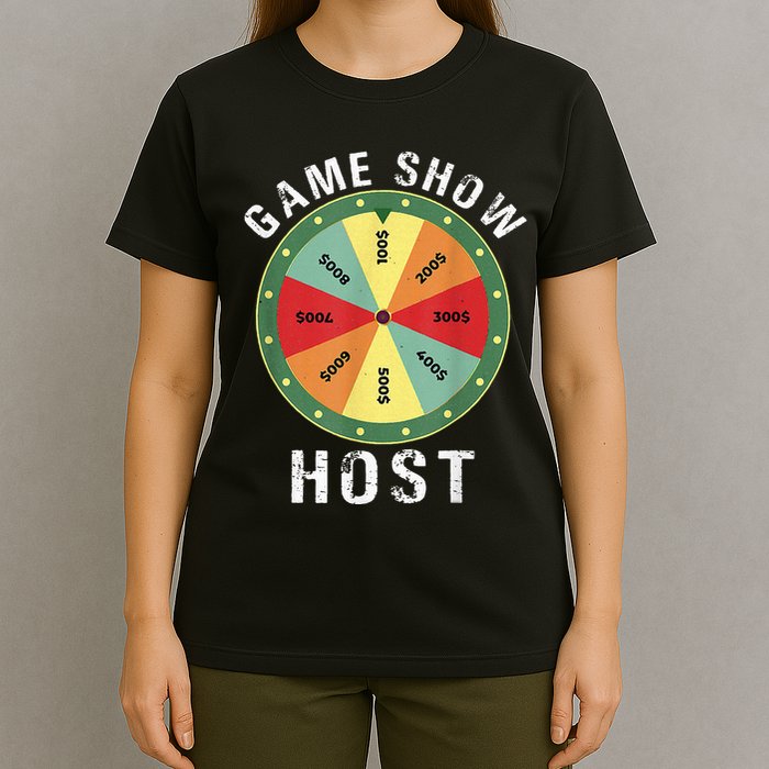 Game Show Host Trivia Board Game Night Questions Vintage T-Shirt