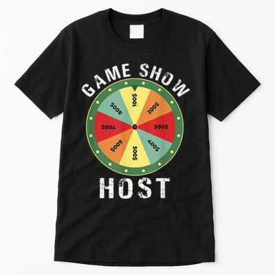 Game Show Host Trivia Board Game Night Questions Vintage Tall T-Shirt
