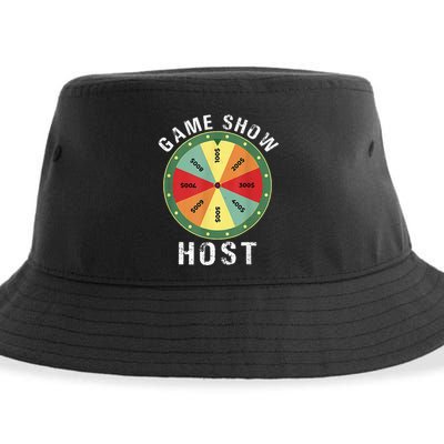 Game Show Host Trivia Board Game Night Questions Vintage Sustainable Bucket Hat