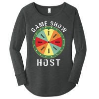 Game Show Host Trivia Board Game Night Questions Vintage Women's Perfect Tri Tunic Long Sleeve Shirt