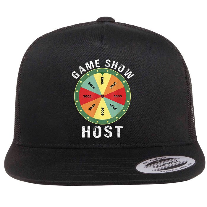 Game Show Host Trivia Board Game Night Questions Vintage Flatbill Hat