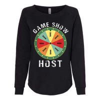 Game Show Host Trivia Board Game Night Questions Vintage Womens California Wash Sweatshirt