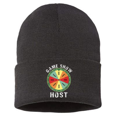 Game Show Host Trivia Board Game Night Questions Vintage Sustainable Knit Beanie