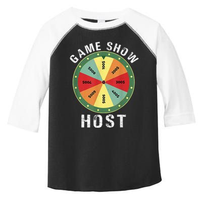 Game Show Host Trivia Board Game Night Questions Vintage Toddler Fine Jersey T-Shirt