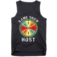 Game Show Host Trivia Board Game Night Questions Vintage Tank Top