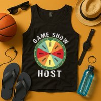 Game Show Host Trivia Board Game Night Questions Vintage Tank Top
