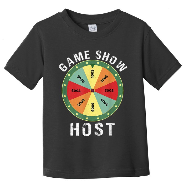 Game Show Host Trivia Board Game Night Questions Vintage Toddler T-Shirt