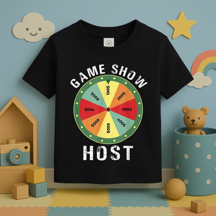 Game Show Host Trivia Board Game Night Questions Vintage Toddler T-Shirt