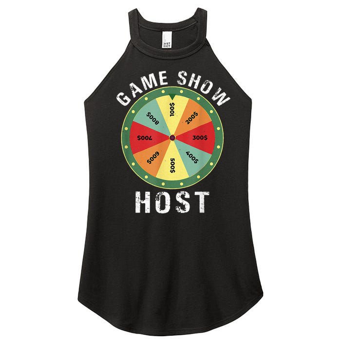 Game Show Host Trivia Board Game Night Questions Vintage Women's Perfect Tri Rocker Tank