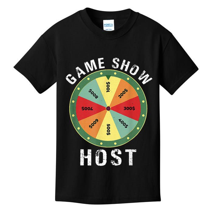 Game Show Host Trivia Board Game Night Questions Vintage Kids T-Shirt