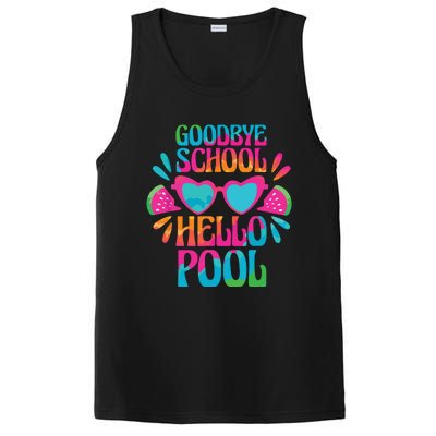 Goodbye School Hello Pool Watermelon Last Day Of School PosiCharge Competitor Tank