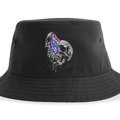 Galaxy Skull Halloween Sustainable Bucket Hat