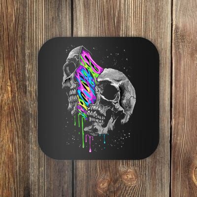 Galaxy Skull Halloween Coaster