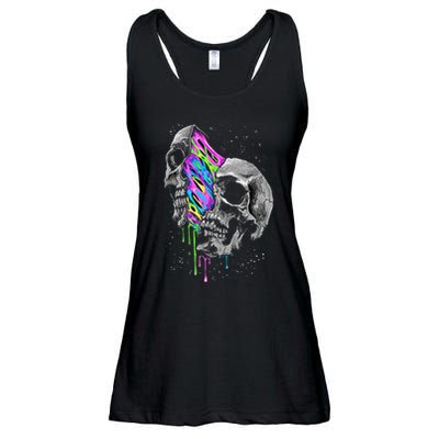 Galaxy Skull Halloween Ladies Essential Flowy Tank
