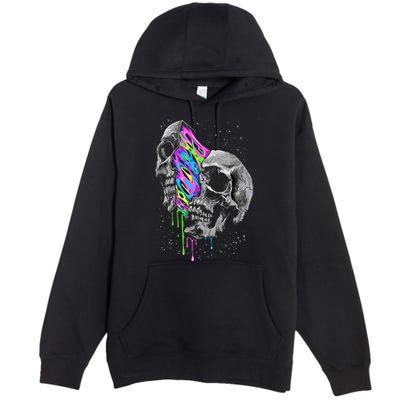Galaxy Skull Halloween Premium Pullover Hoodie