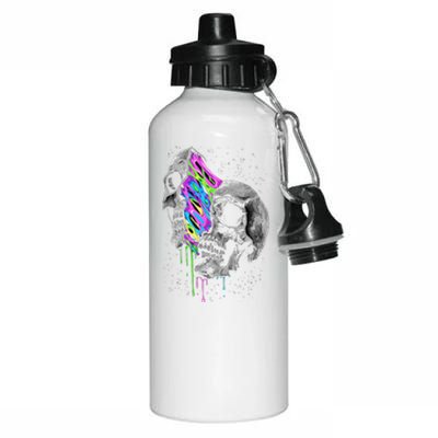 Galaxy Skull Halloween Aluminum Water Bottle 