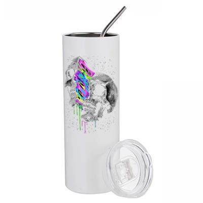 Galaxy Skull Halloween Stainless Steel Tumbler