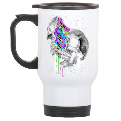 Galaxy Skull Halloween Stainless Steel Travel Mug