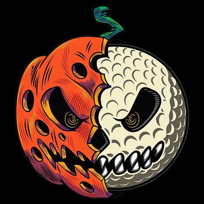 Golfing Skeleton Halloween Golf Halloween Golfer Tall T-Shirt
