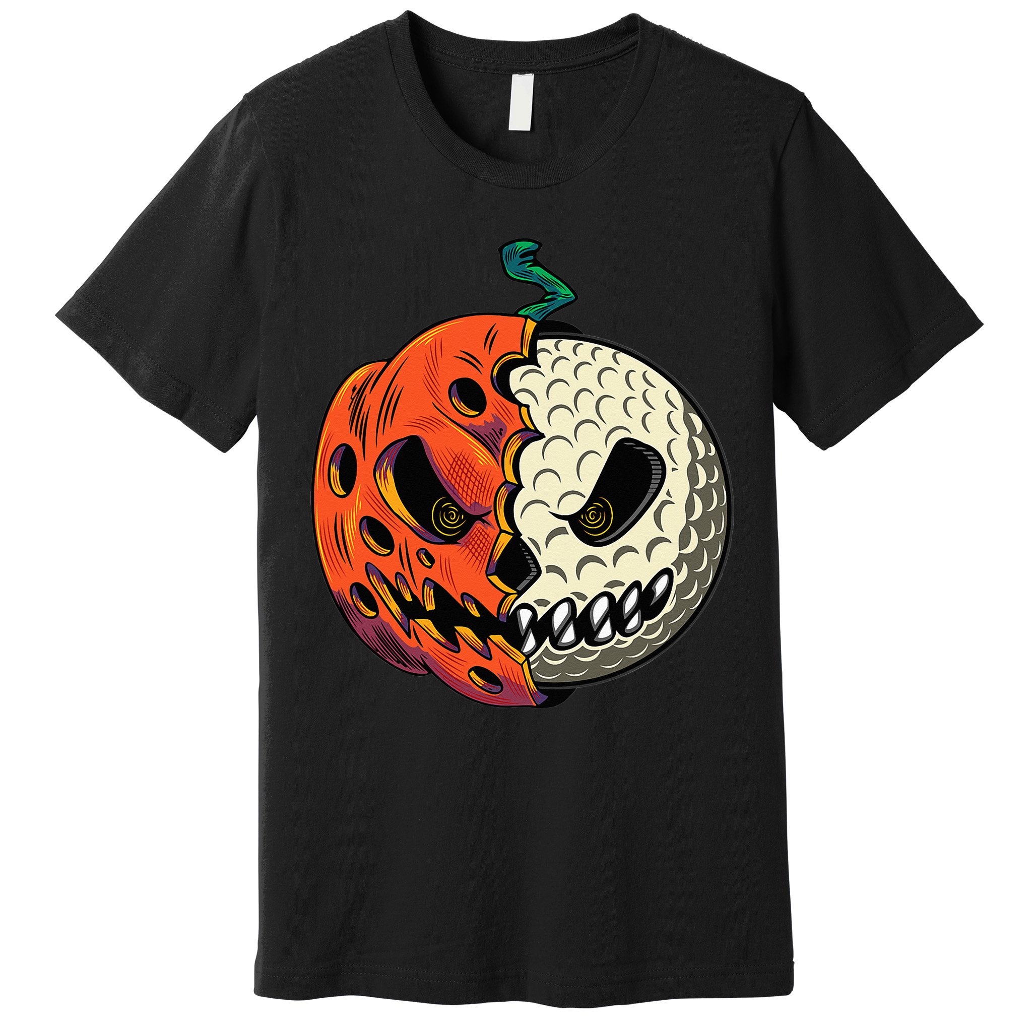 Golfing Skeleton Halloween Golf Halloween Golfer Premium T-Shirt