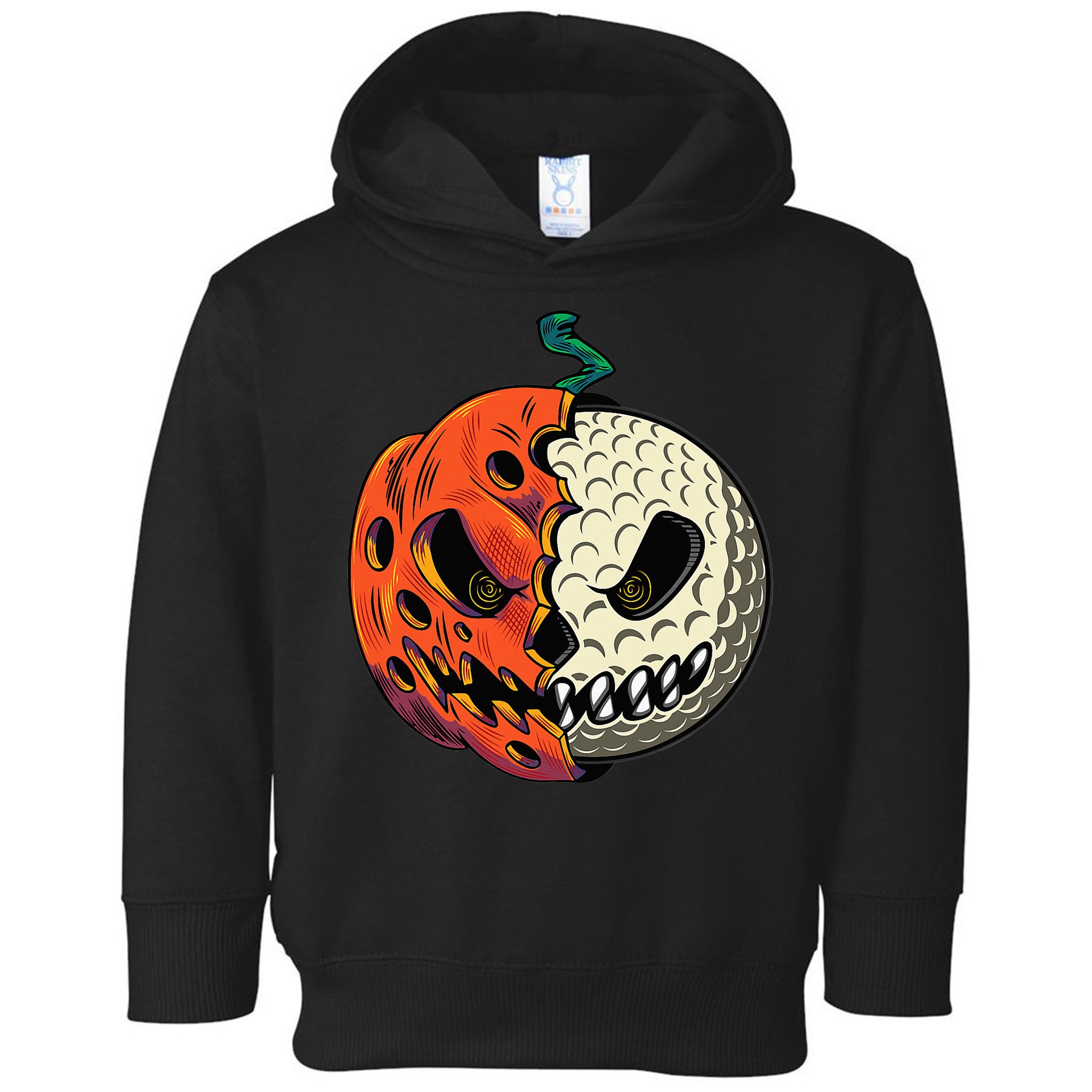 Golfing Skeleton Halloween Golf Halloween Golfer Toddler Hoodie