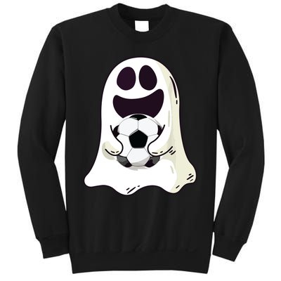 Ghost Soccer Halloween Costume Boy Gift Sweatshirt