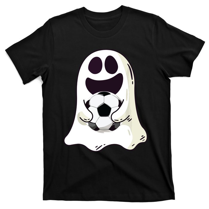 Ghost Soccer Halloween Costume Boy Gift T-Shirt