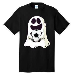 Ghost Soccer Halloween Costume Boy Gift Tall T-Shirt