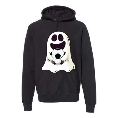 Ghost Soccer Halloween Costume Boy Gift Premium Hoodie