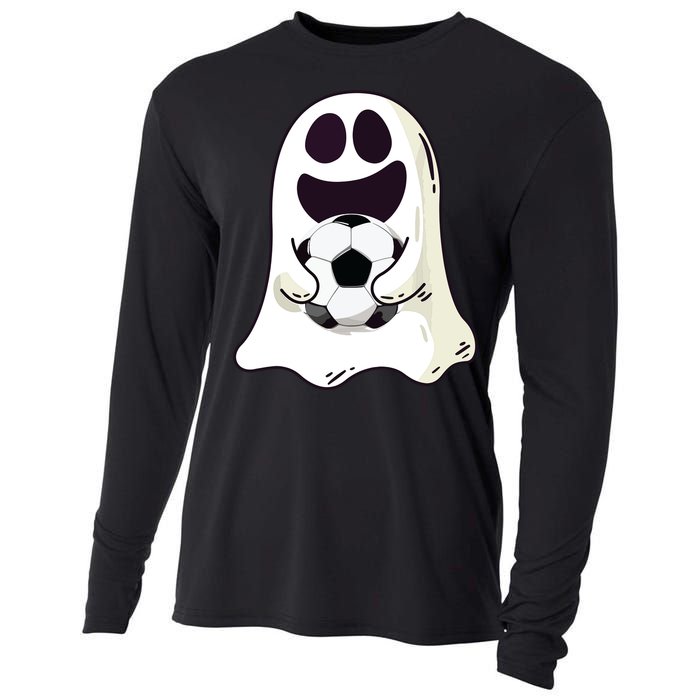 Ghost Soccer Halloween Costume Boy Gift Cooling Performance Long Sleeve Crew