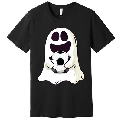 Ghost Soccer Halloween Costume Boy Gift Premium T-Shirt