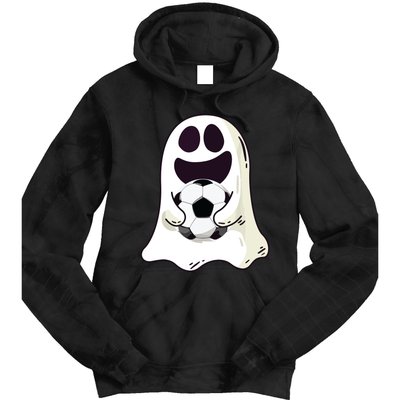 Ghost Soccer Halloween Costume Boy Gift Tie Dye Hoodie