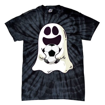 Ghost Soccer Halloween Costume Boy Gift Tie-Dye T-Shirt