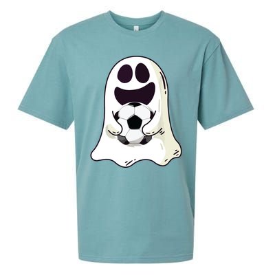 Ghost Soccer Halloween Costume Boy Gift Sueded Cloud Jersey T-Shirt