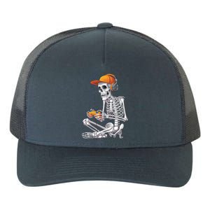 Gamer Skeleton Halloween Video Games Gaming Halloween Cool Gift Yupoong Adult 5-Panel Trucker Hat