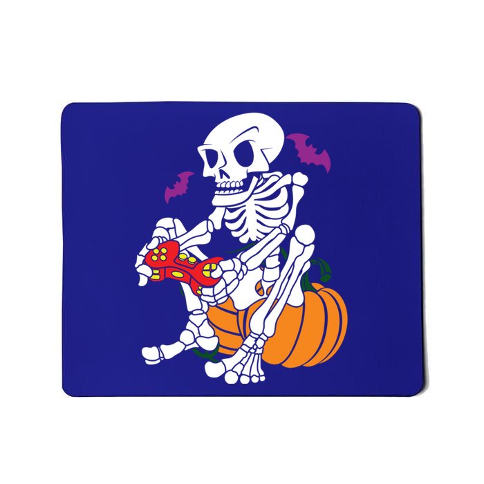 Gamer Skeleton Halloween Gaming Great Gift Mousepad