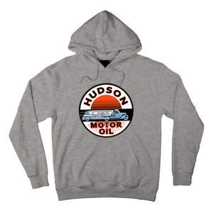 Gas Station Hudson Motor Oil Car Bikes Garage Tall Hoodie