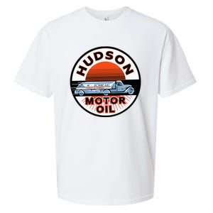 Gas Station Hudson Motor Oil Car Bikes Garage Sueded Cloud Jersey T-Shirt