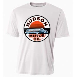 Gas Station Hudson Motor Oil Car Bikes Garage Cooling Performance Crew T-Shirt