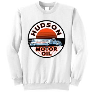 Gas Station Hudson Motor Oil Car Bikes Garage Sweatshirt