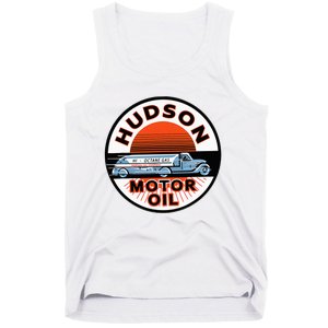 Gas Station Hudson Motor Oil Car Bikes Garage Tank Top