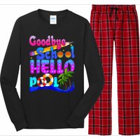 Goodbye School Hello Pool Happy Last Day Of School Long Sleeve Pajama Set