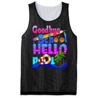 Goodbye School Hello Pool Happy Last Day Of School Mesh Reversible Basketball Jersey Tank