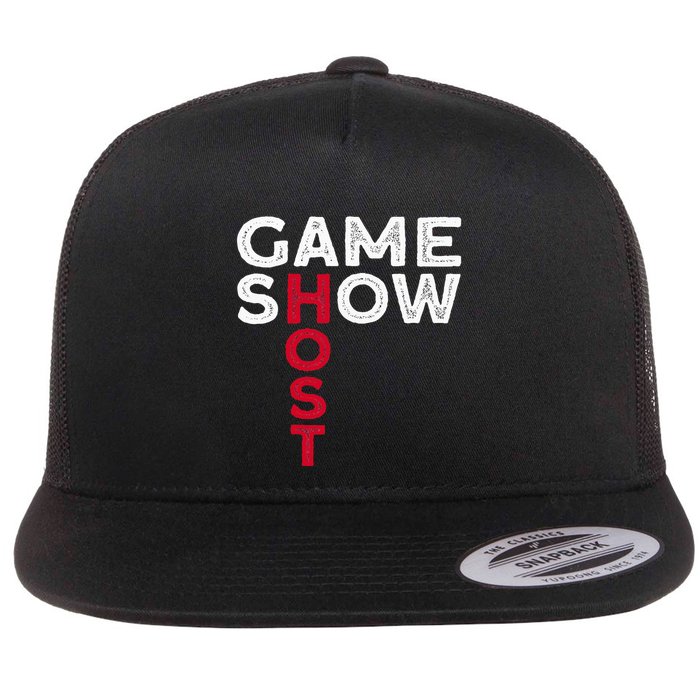 Game Show Host Flat Bill Trucker Hat