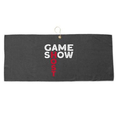 Game Show Host Large Microfiber Waffle Golf Towel